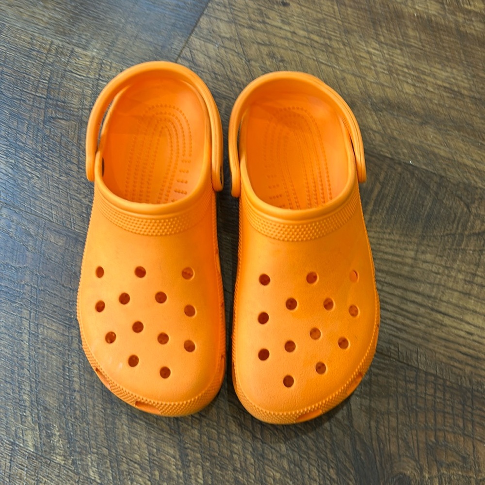 Orange Crocs
